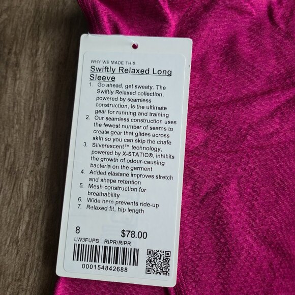 Lululemon Swiftly long sleeve shirt- Brand New - Picture 5 of 5